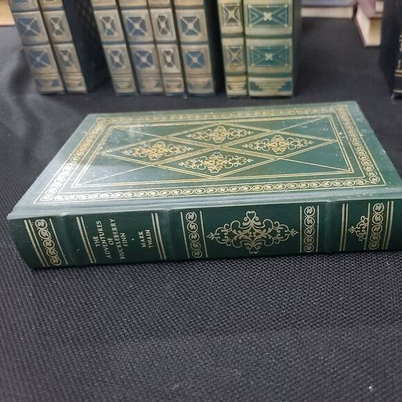 The Adventures of Huckleberry Finn by Mark Twain - Franklin Library Leather 1979 - Picture 2 of 10